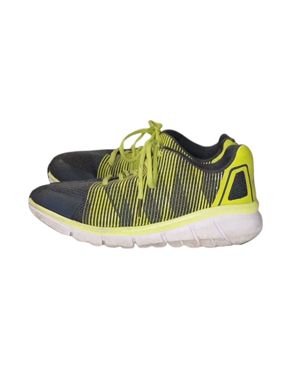 ATHLETIC WORKS Boy's Green And Grey Shoes Size 6